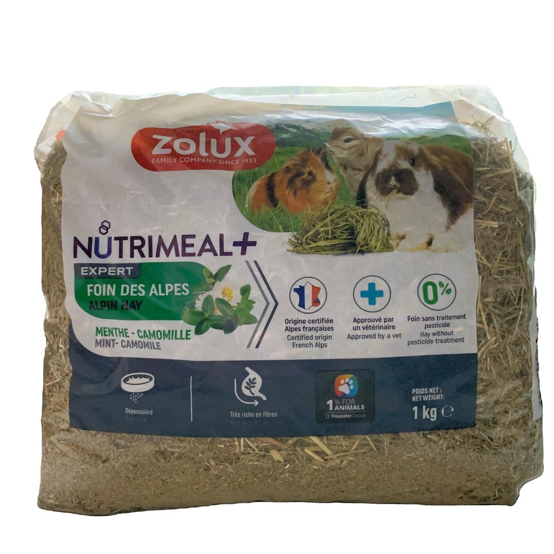 Fieno naturale per conigli e roditori – Zolux Menta & Camomilla 1kg-0